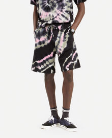 The Kooples HOMME ECRU GREEN short imprimé tie and dye noir