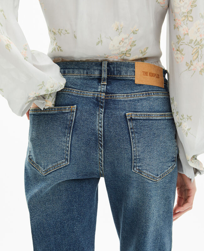 The Kooples FEMME VINTAGE BLUE jean flare bleu