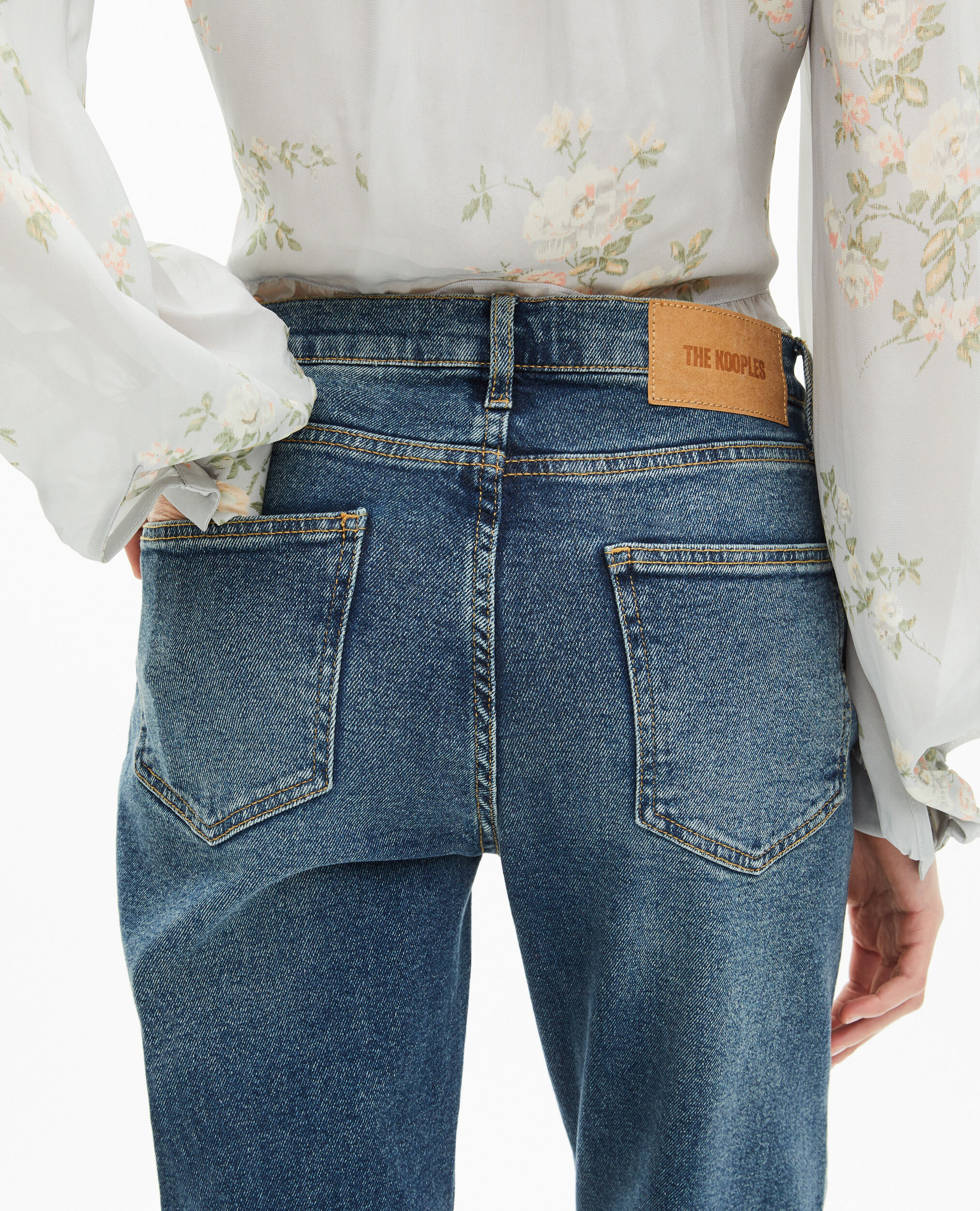 Jean flare bleu, VINTAGE BLUE, hi-res image number null