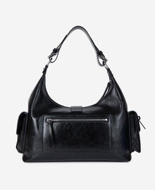 The Kooples FEMME BLACK sac amelia xl en cuir noir