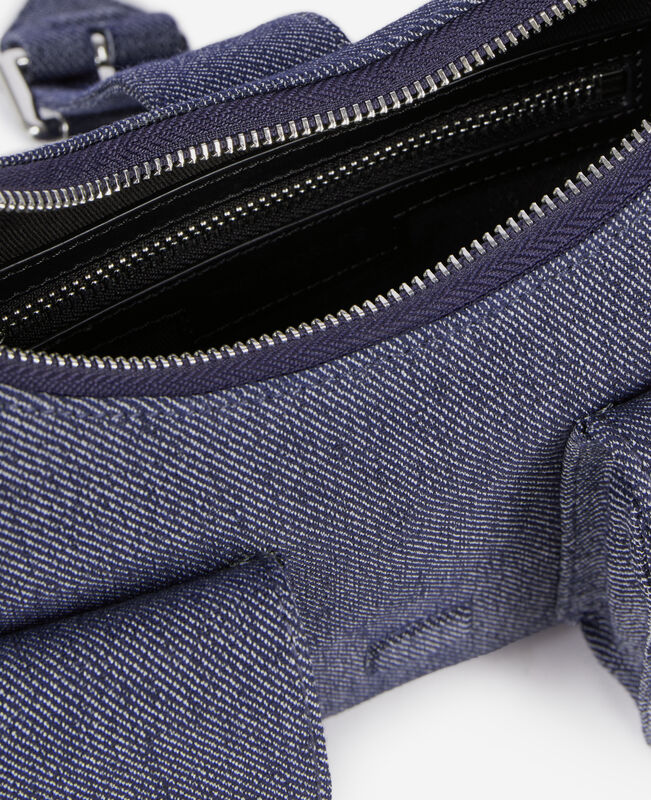 The Kooples FEMME USED RAPIECE sac amelia en denim bleu