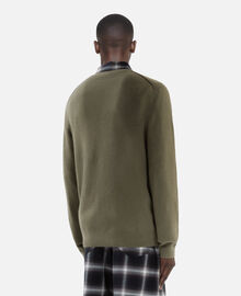 The Kooples HOMME OLIVE KAKI cardigan en cachemire kaki