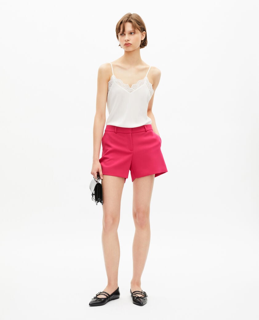 The Kooples WOMEN PINK pink crêpe suit shorts