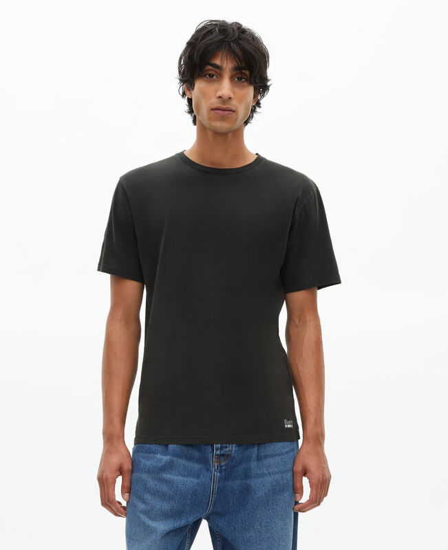 The Kooples MIXTE BLACK WASHED t-shirt mixte the doors x the kooples noir délavé