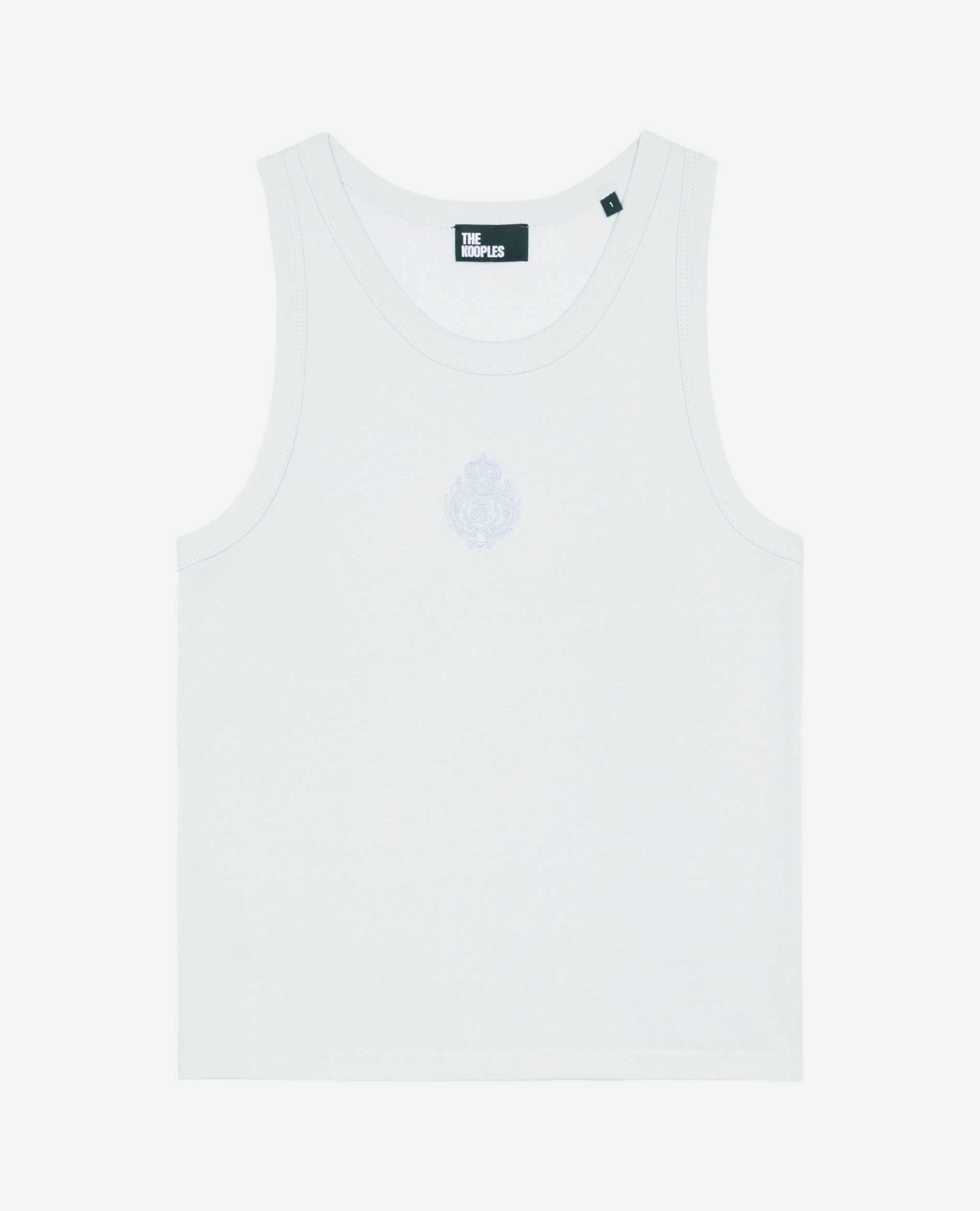Débardeur avec blason bleu clair, LIGHT BLUE, hi-res image number null