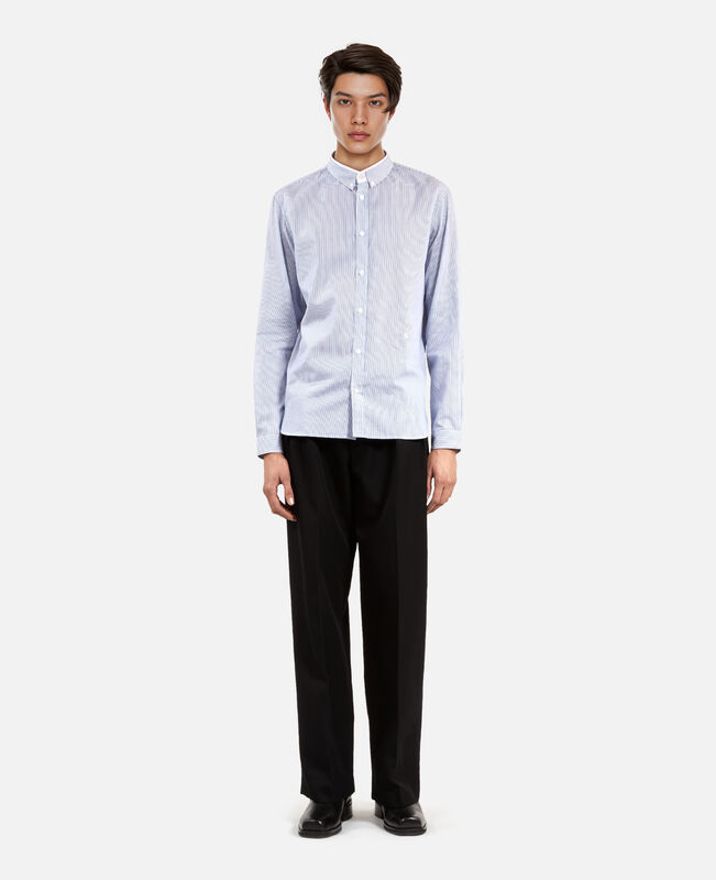 The Kooples HOMME BLUE WHITE chemise formelle à rayures bleue