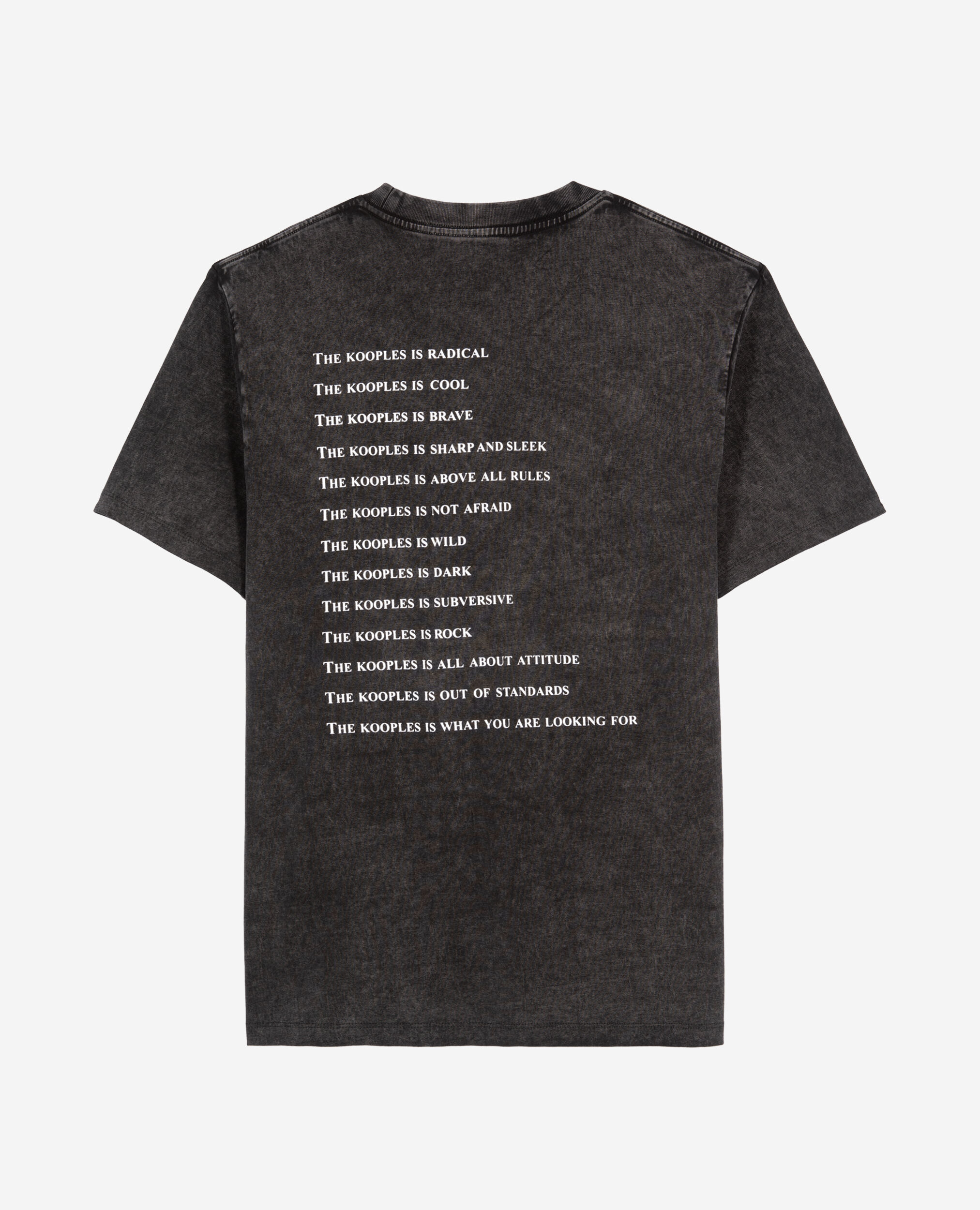 T-shirt What is noir, BLACK WASHED, hi-res image number null