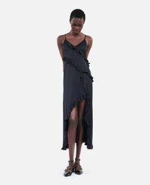 The Kooples FEMME BLACK robe nuisette longue noire