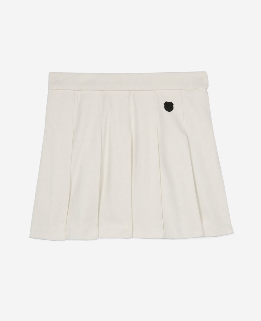 The Kooples WOMEN ECRU short ecru pleated skirt