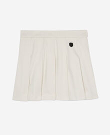 The Kooples FEMME ECRU jupe courte plissée écrue