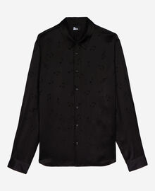 The Kooples HOMME BLACK chemise en jacquard imprimé musique noire