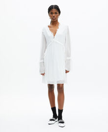 The Kooples FEMME ECRU robe courte avec volants écru