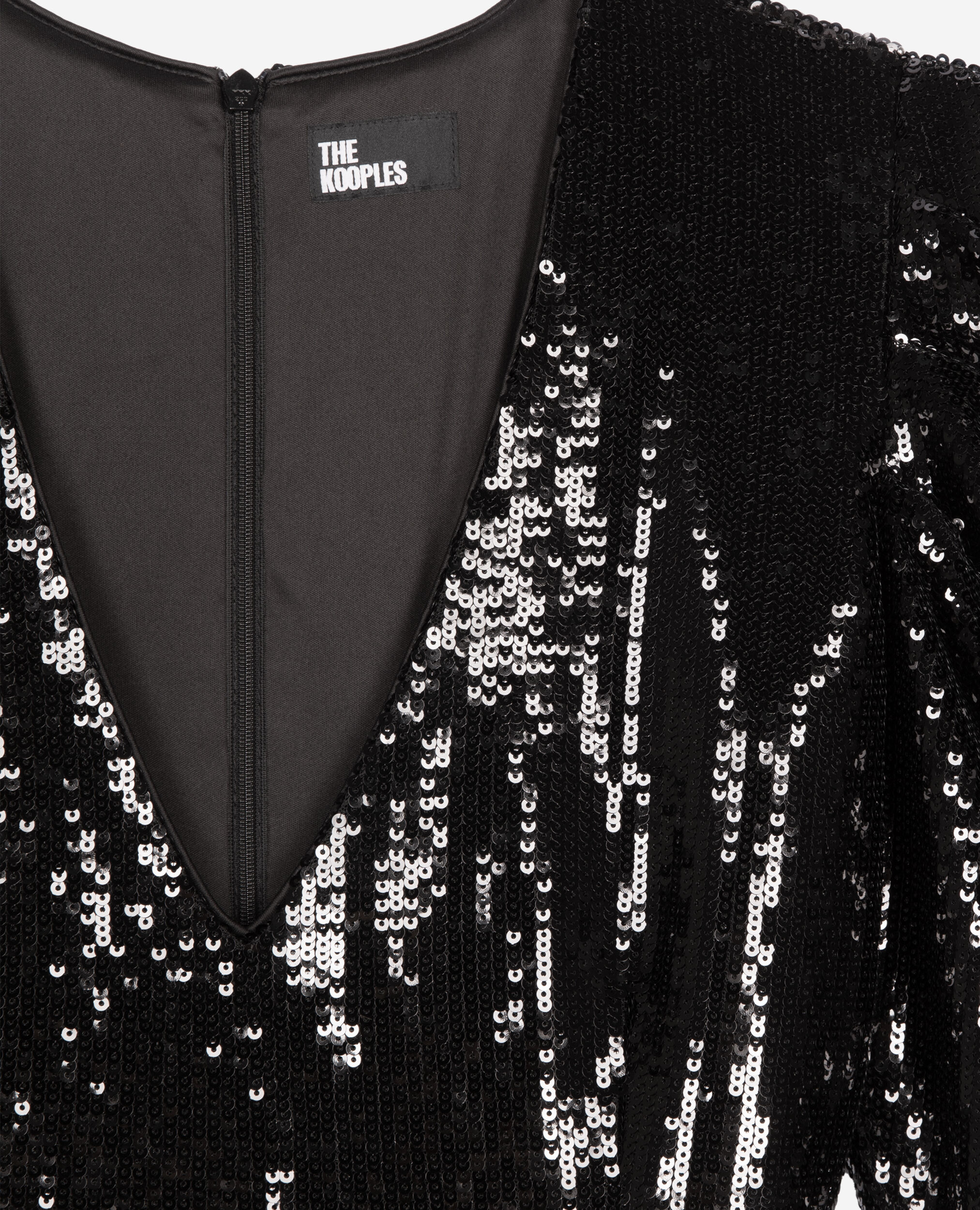 Robe courte à sequins noire, BLACK STONE, hi-res image number null