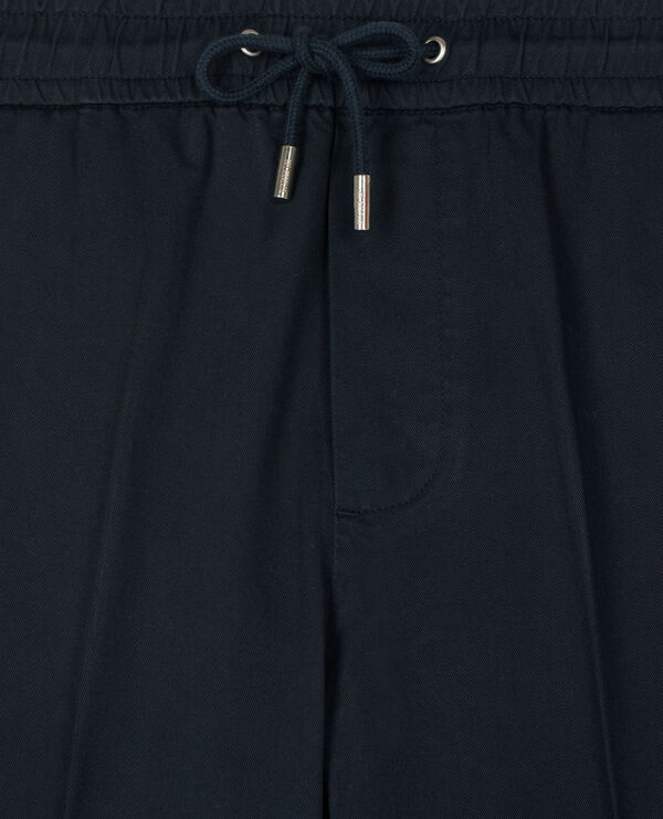 The Kooples HOMME BLACK pantalon en laine coupe droite noir 