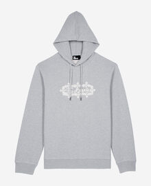 The Kooples HOMME LIGHT GREY MELANGE sweatshirt à capuche avec broderie logo gris