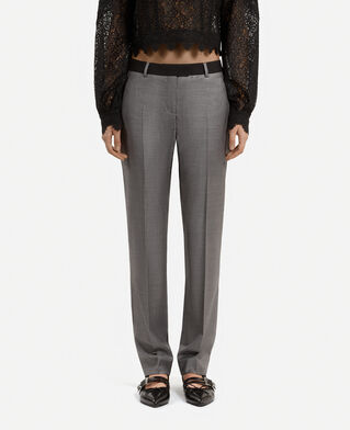 The Kooples WOMEN DARK GREY grey tailored pants