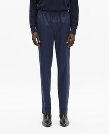 The Kooples HOMME NAVY pantalon droit marine