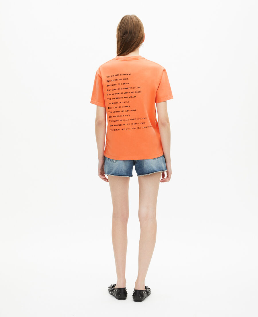 The Kooples FEMME ORANGE FLUO t-shirt what is orange