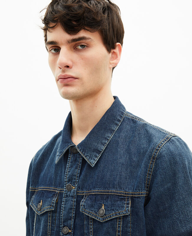 The Kooples HOMME MEDIUM BLUE chemise manches longues en denim