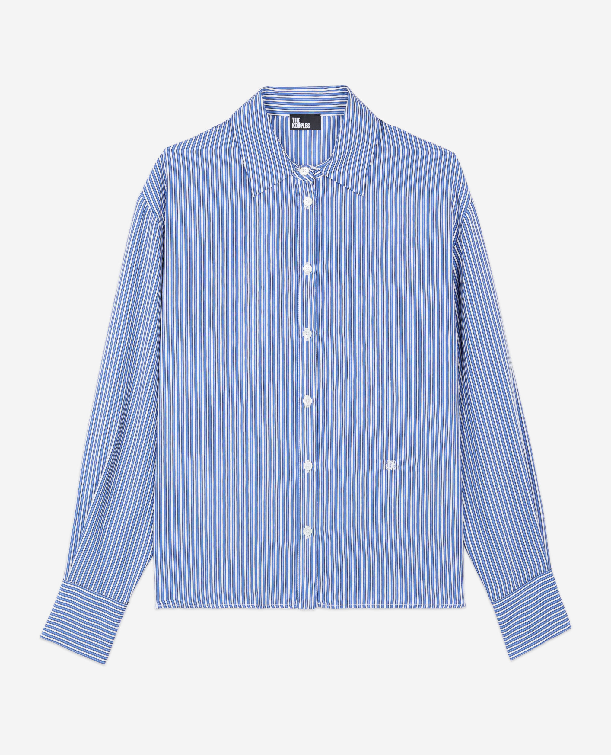 Chemise à rayures bleue, BLUE WHITE, hi-res image number null