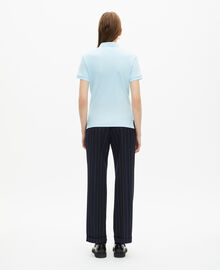 The Kooples FEMME BABY BLUE polo col mao bleu clair