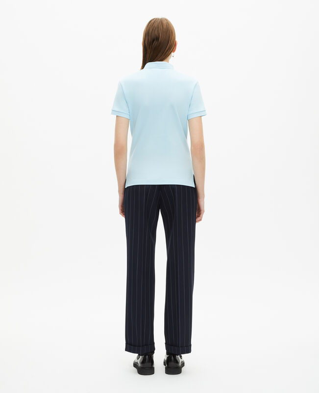 The Kooples FEMME BABY BLUE polo col mao bleu clair