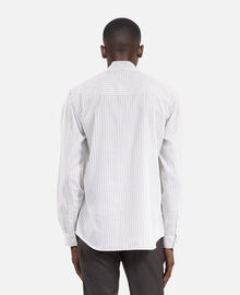 The Kooples HOMME BLACK WHITE chemise à fines rayures blanche