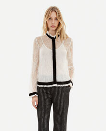 The Kooples FEMME ECRU chemise en dentelle écrue