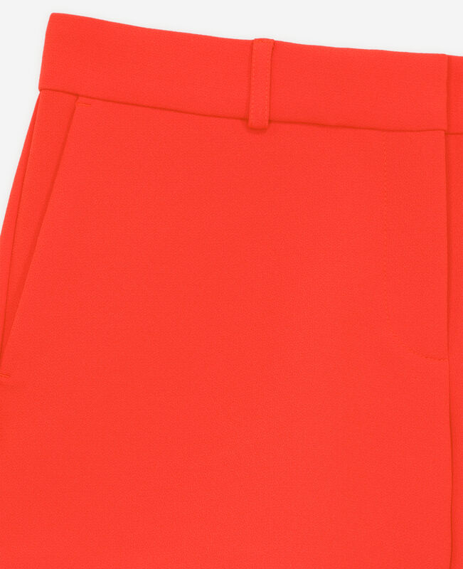 The Kooples FEMME ORANGE short tailleur orange en crêpe
