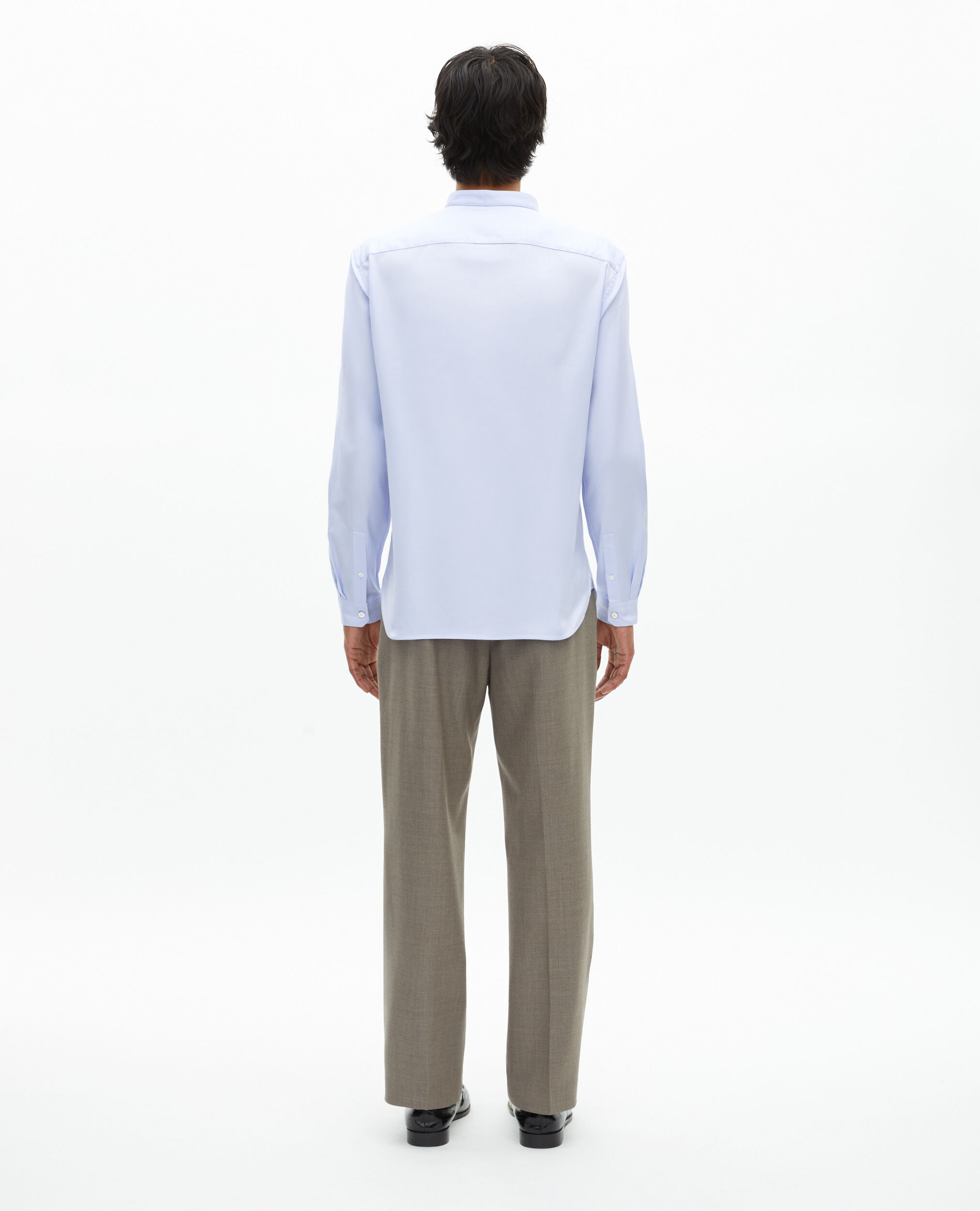 Chemise formelle col officier bleu ciel, BLUE, hi-res image number null