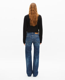 The Kooples FEMME BLUE ELECTRIC jean taille basse flare bleu