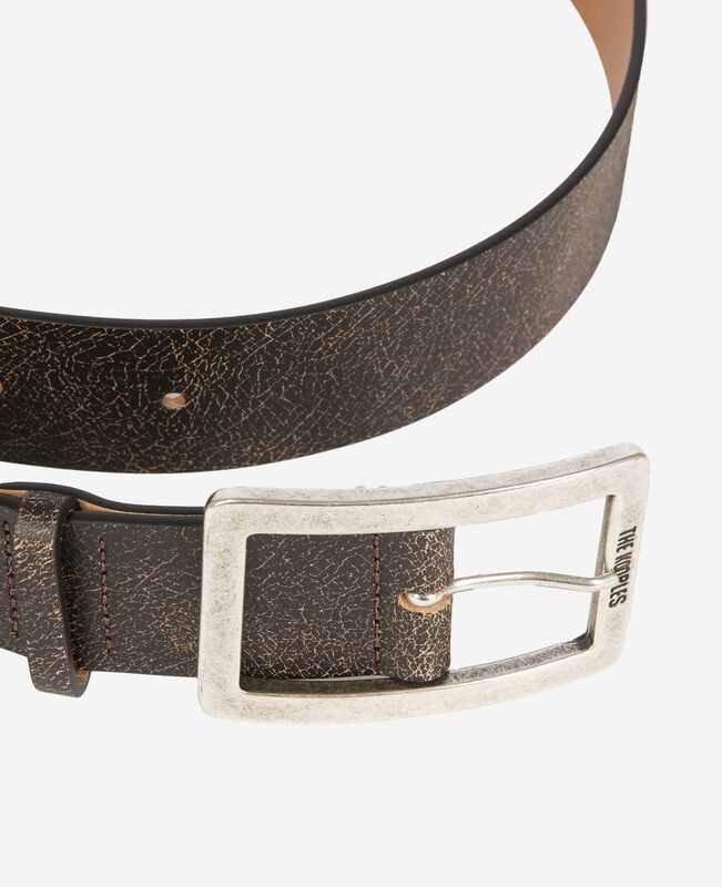 The Kooples HOMME BROWN ceinture en cuir marron