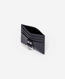 The Kooples FEMME BLACK porte cartes amelia en cuir noir