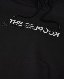 The Kooples FEMME BLACK sweatshirt à capuche what is avec strass noir