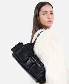 The Kooples FEMME BLACK sac amelia en cuir lisse noir