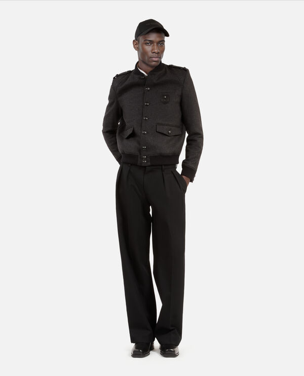 The Kooples HOMME DARK GREY blouson teddy gris