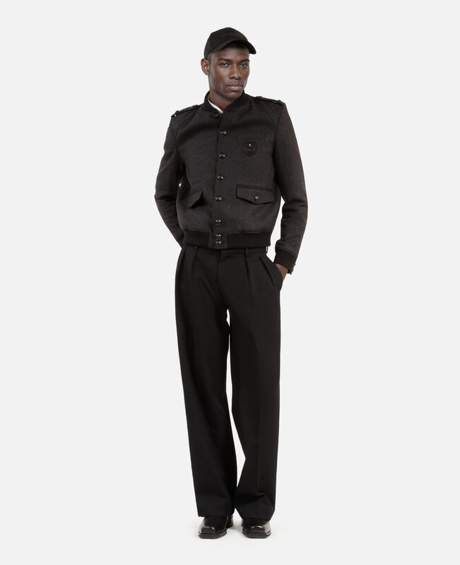 The Kooples HOMME DARK GREY blouson teddy gris