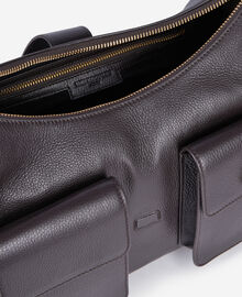 The Kooples FEMME BROWN sac amelia xl en cuir marron