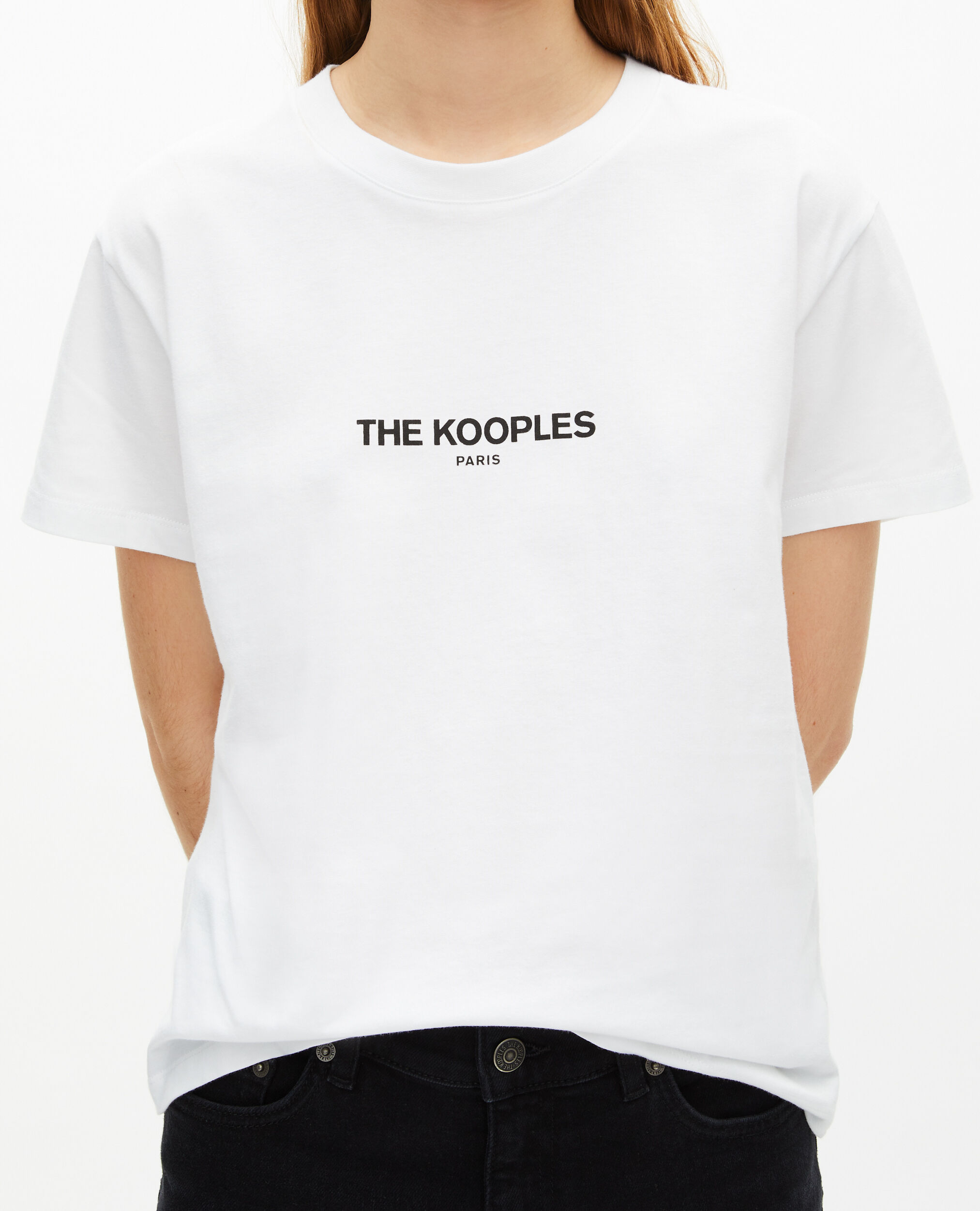 T-shirt Logo blanc, WHITE, hi-res image number null