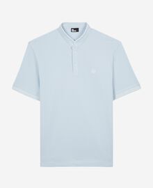 The Kooples HOMME BLUE polo en coton piqué bleu clair