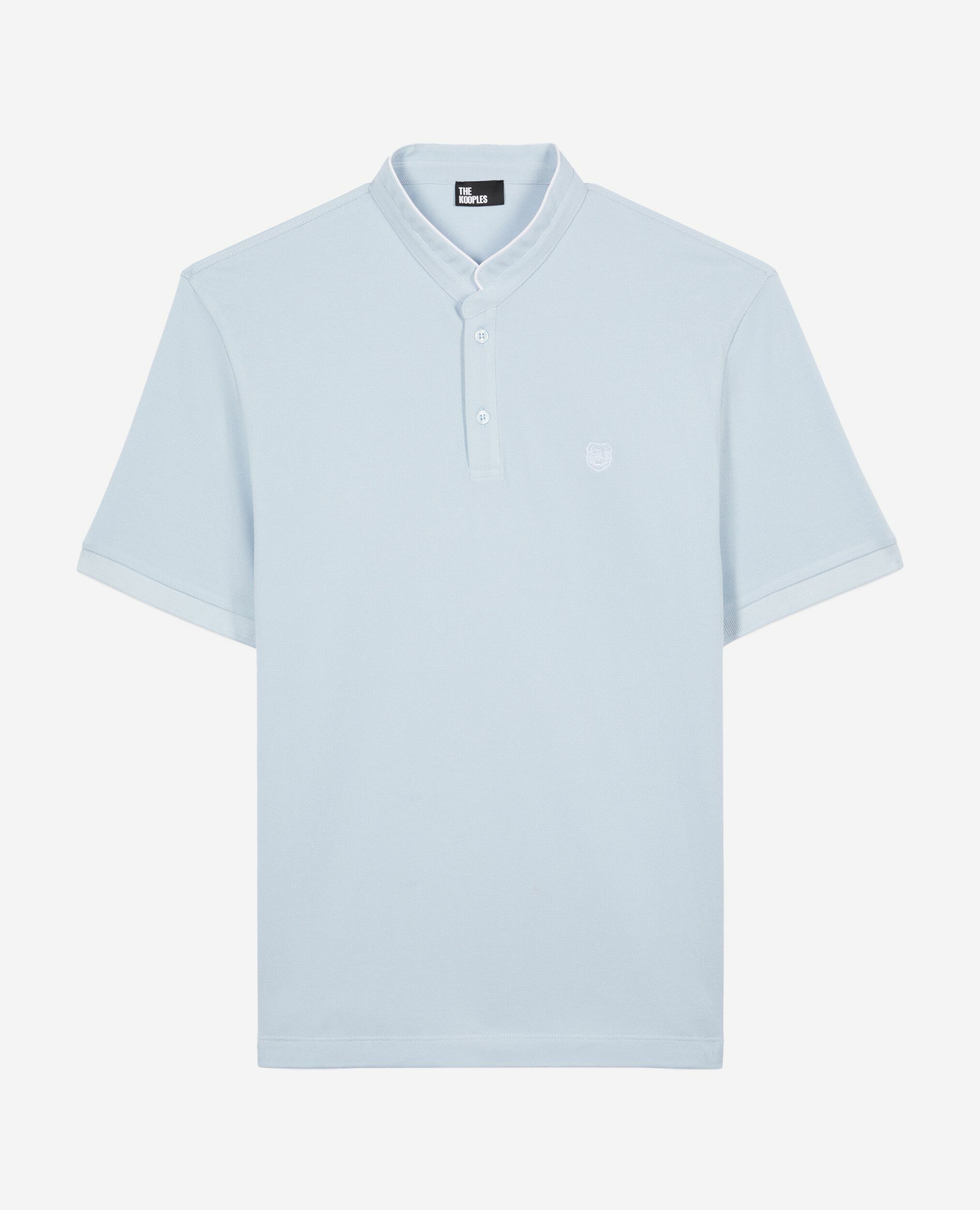 Polo en coton piqué bleu clair, BLUE, hi-res image number null