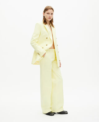The Kooples FEMME YELLOW veste de tailleur en coton jaune