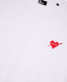The Kooples HOMME WHITE t-shirt avec flocage cœur blanc