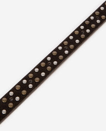The Kooples FEMME BROWN ceinture fine en cuir marron