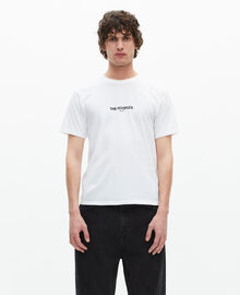 The Kooples HOMME WHITE t-shirt avec logo blanc