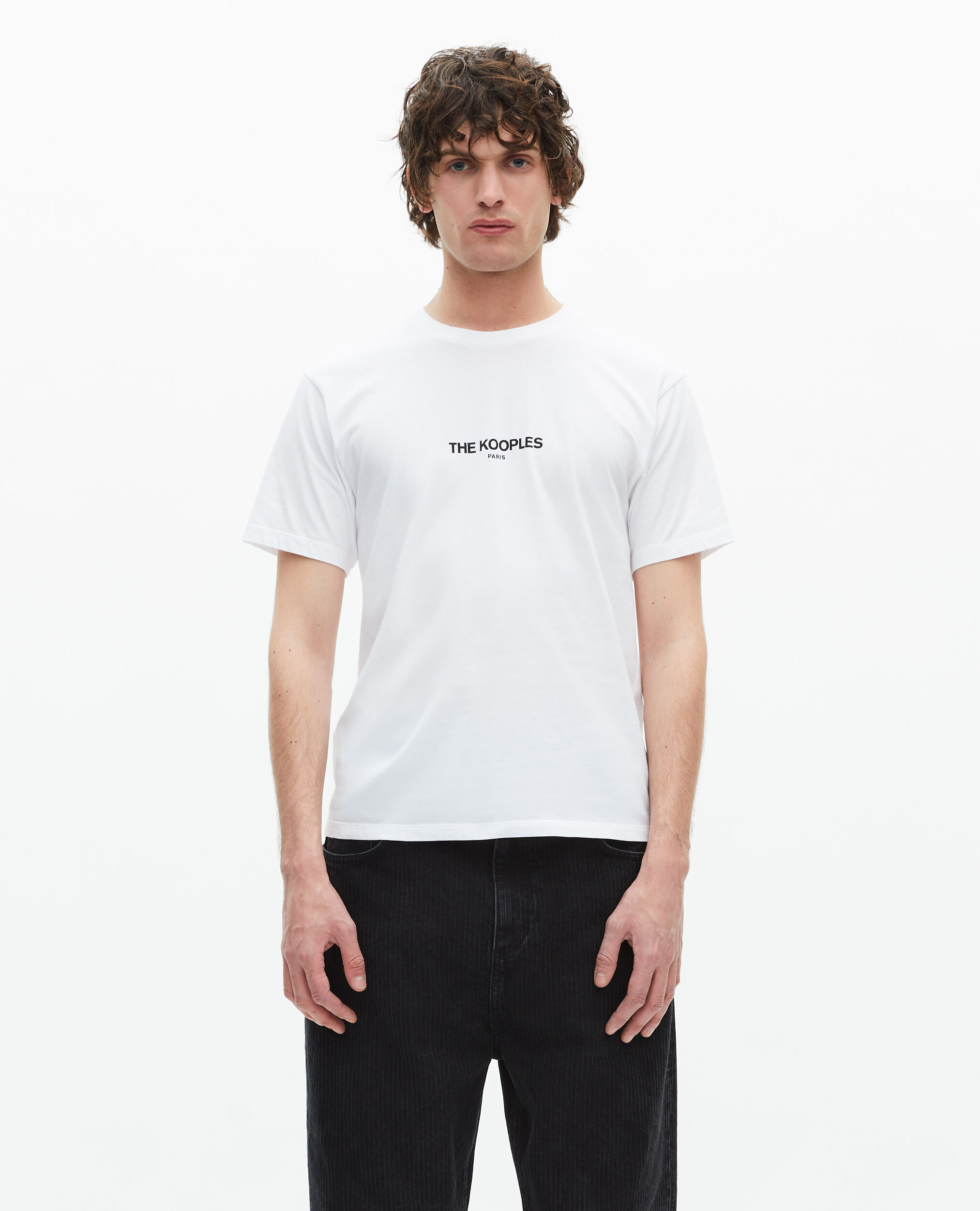 T-shirt avec Logo blanc, WHITE, hi-res image number null