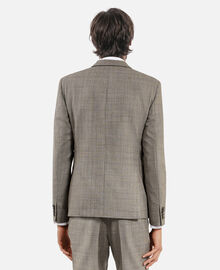 The Kooples HOMME BEIGE MELANGE veste de costume en laine prince de galles beige