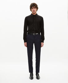 The Kooples HOMME BLACK chemise noire avec broderie