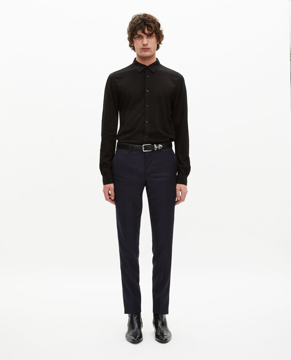 The Kooples HOMME BLACK chemise noire avec broderie
