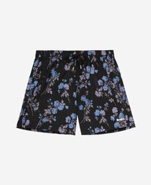 The Kooples HOMME BLACK BLUE maillot de bain imprimé fleuri noir